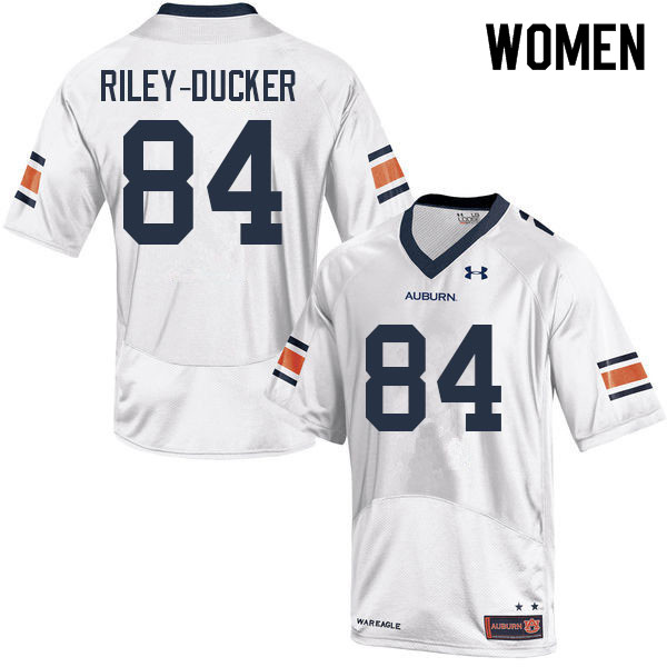 Women's Auburn Tigers #84 Micah Riley-Ducker White 2022 College Stitched Football Jersey